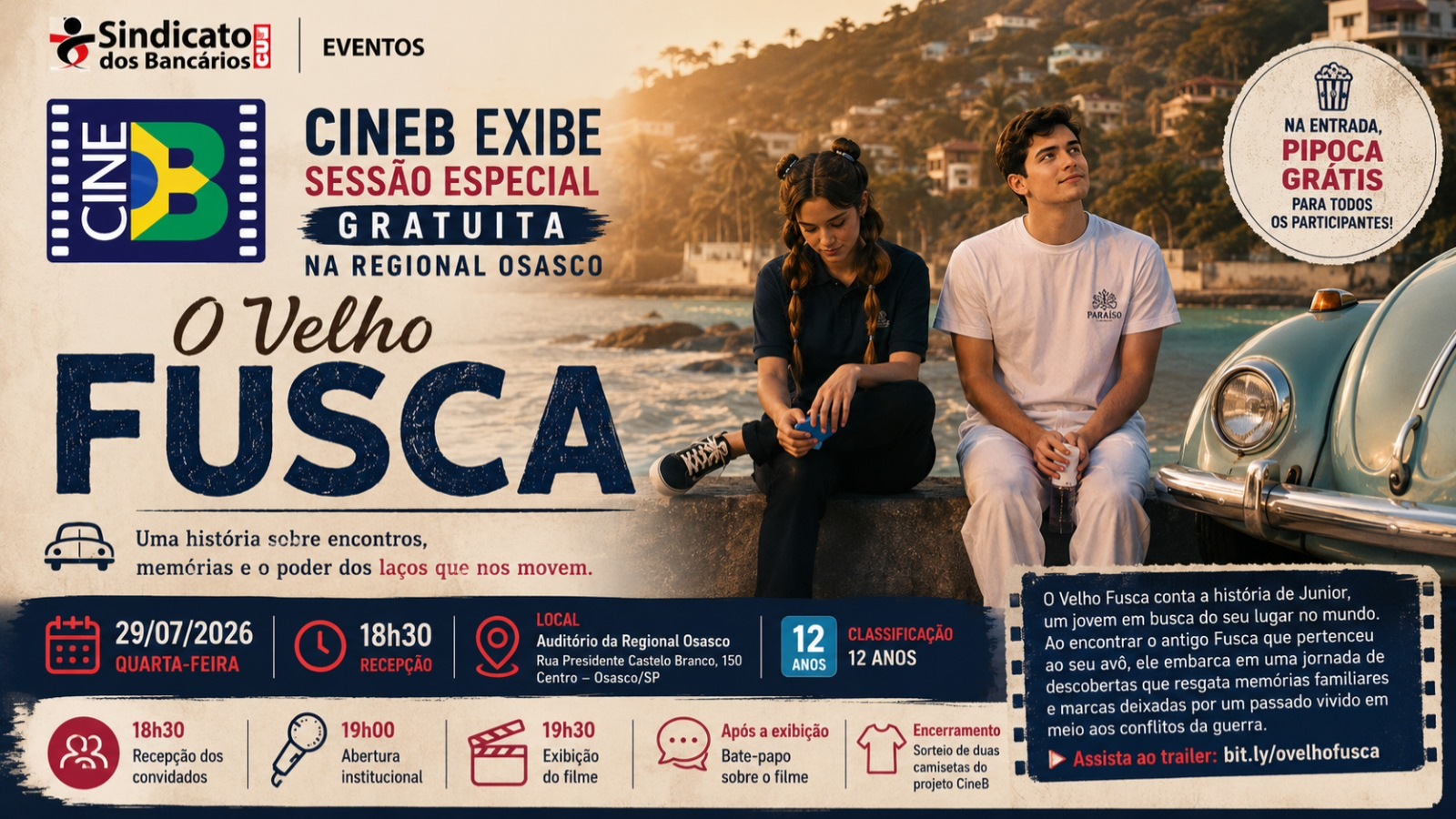 Imagem do evento CineB apresenta - O Velho Fusca