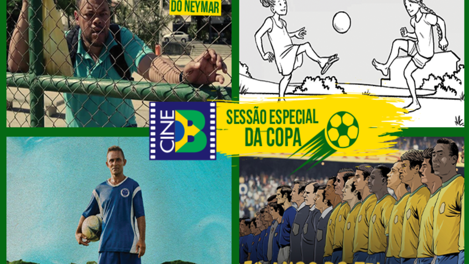 Arte do evento: Cineb e cinefoot realizam sessão  especial gratuita no sindicato dos bancários
