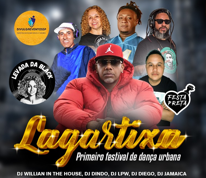 Arte do evento: 1º Festival de Dança Urbana Lagartixa