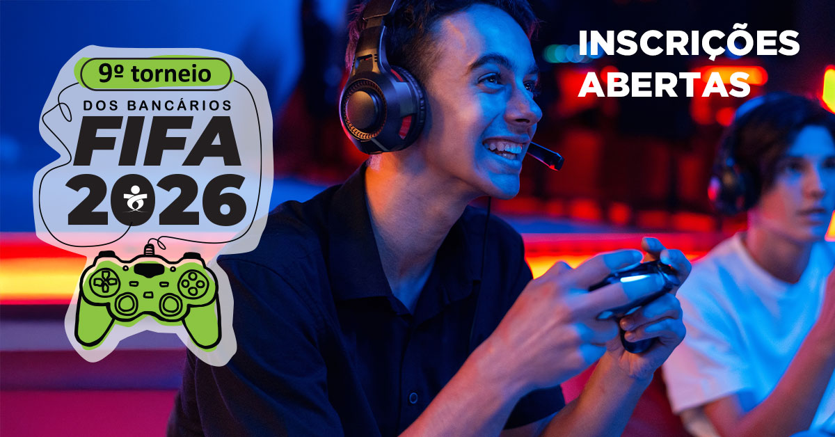 Arte do evento: O 9º Torneio dos Bancários FIFA  2026 