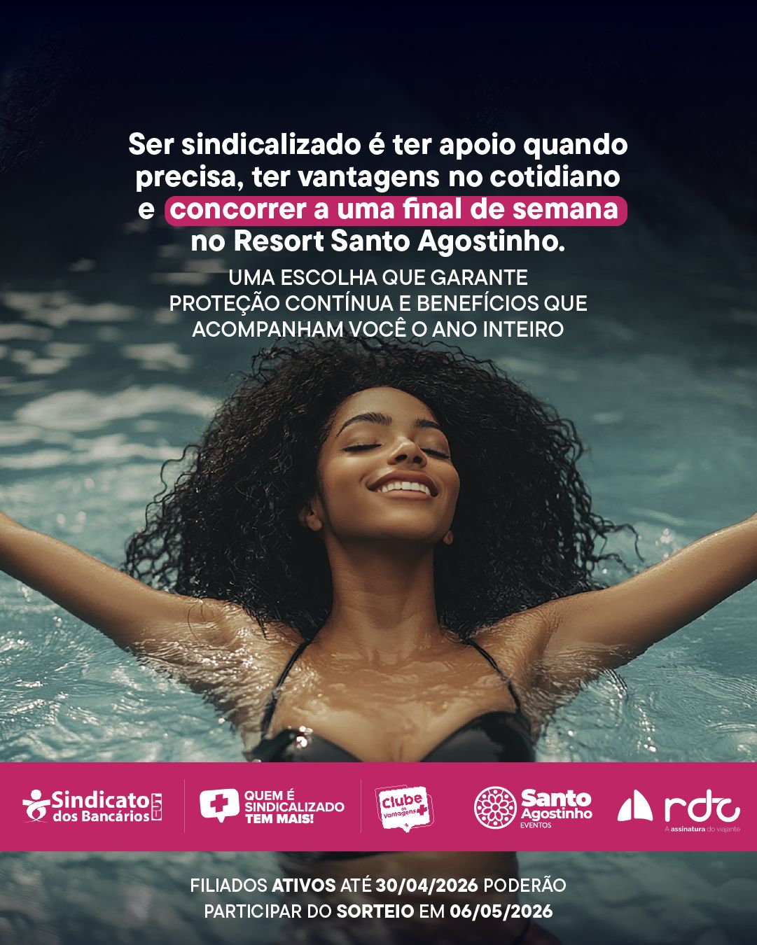 Arte do evento: ULTIMOS DIAS PARA O SORTEIO HOTEL SANTO AGOSTINHO