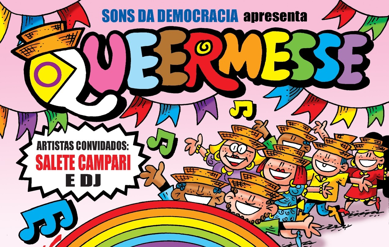 Arte do evento: Sons da Democracia | QUEERMESSE