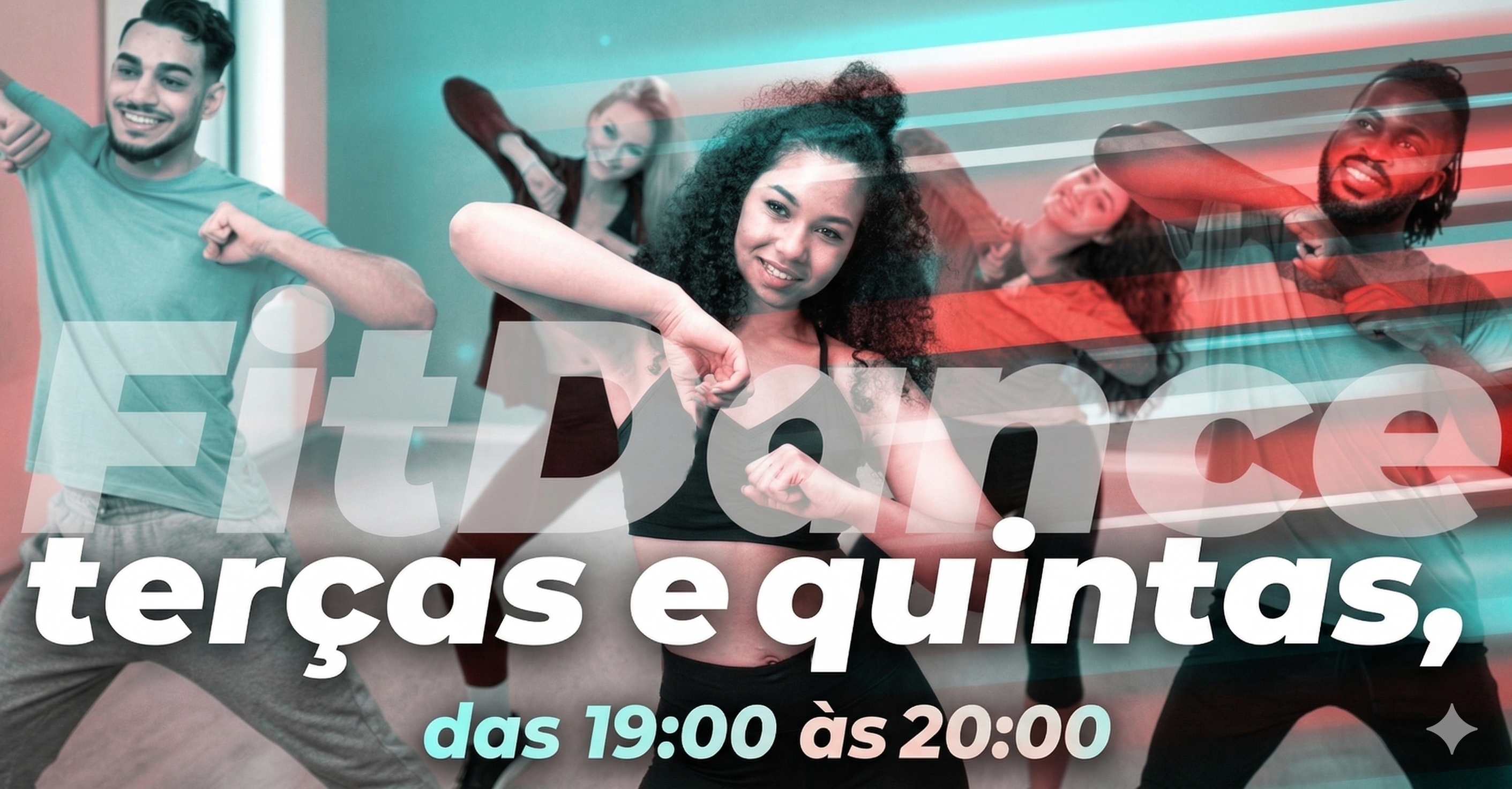 Arte do evento: 💃 FitDance as terças e quintas no Teatro Espaço Cultural Lélia Abramo