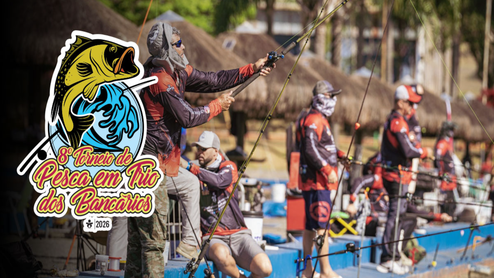 Arte do evento: 8º Torneio de Pesca em Trios dos Bancários 2026