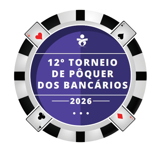 Arte do evento: 12º Torneio de Pôquer dos Bancários 2026