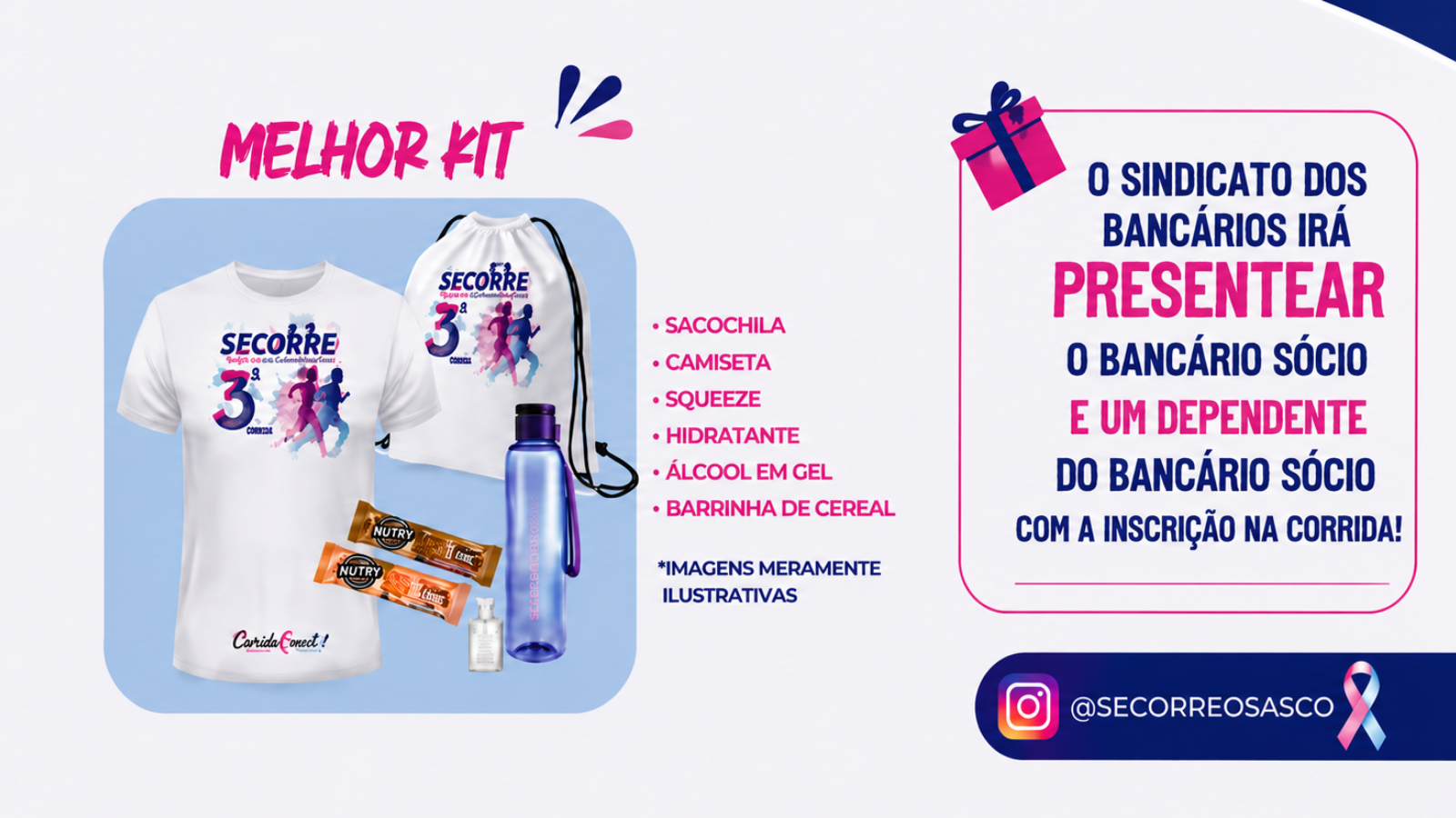 Arte do evento: 3ª EDIÇÃO SECORRE CORRIDA E CAMINHADA DOS TRABALHADORES 2026